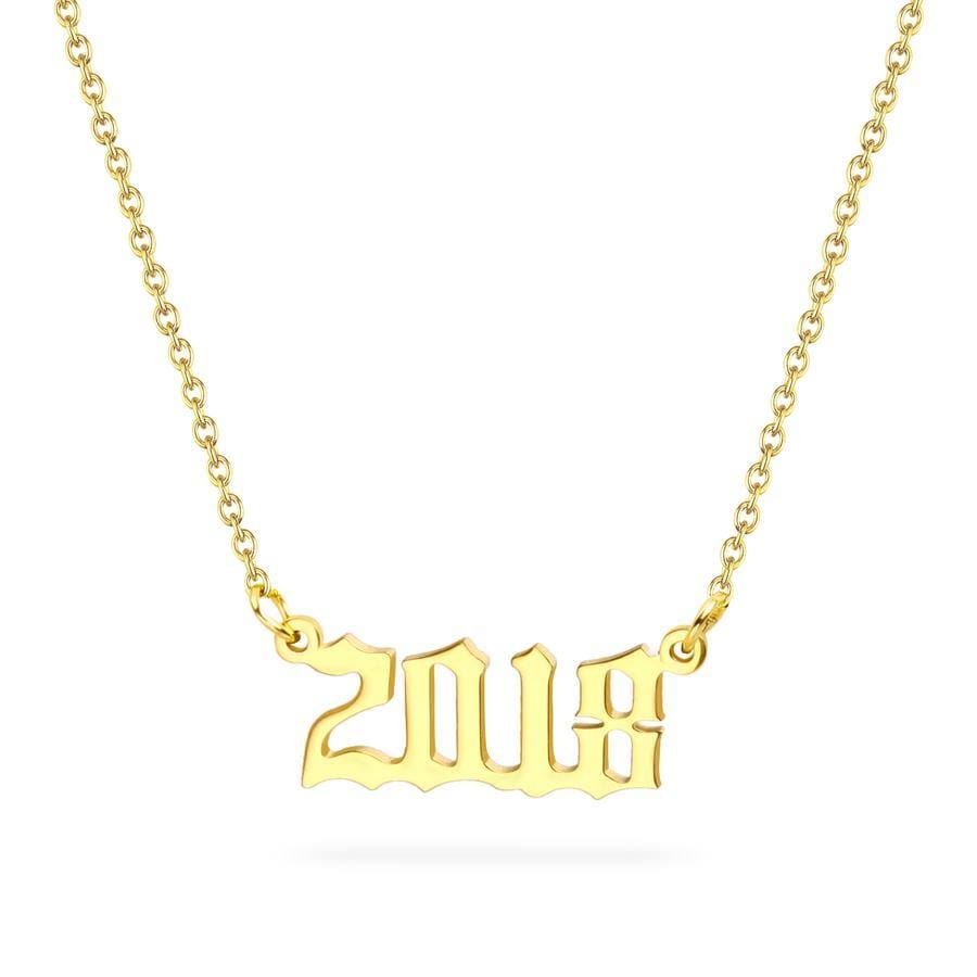 Birth Year Necklace 2018 - Pura Jewels