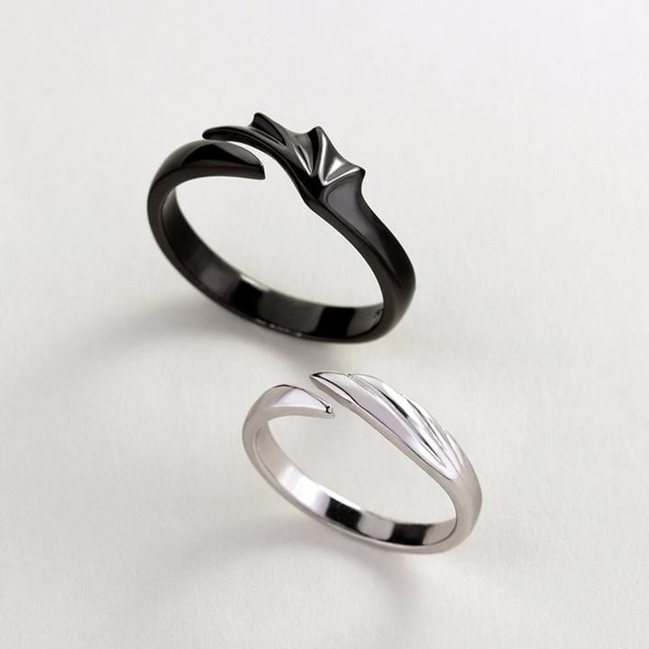Divine Angel & Devil Couple Rings - Pura Jewels Divine Angel & Devil Couple Rings - Pura Jewels