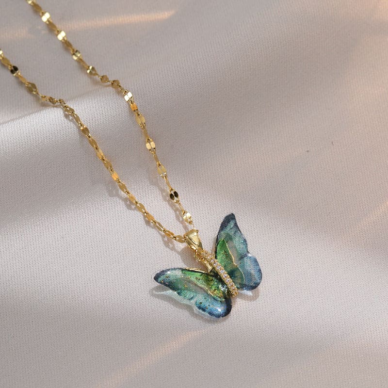 Murano Butterfly Necklace