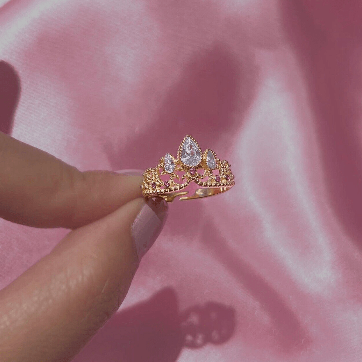 Rapunzel Inspired Crown Ring