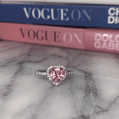 Blushing Heart Ring