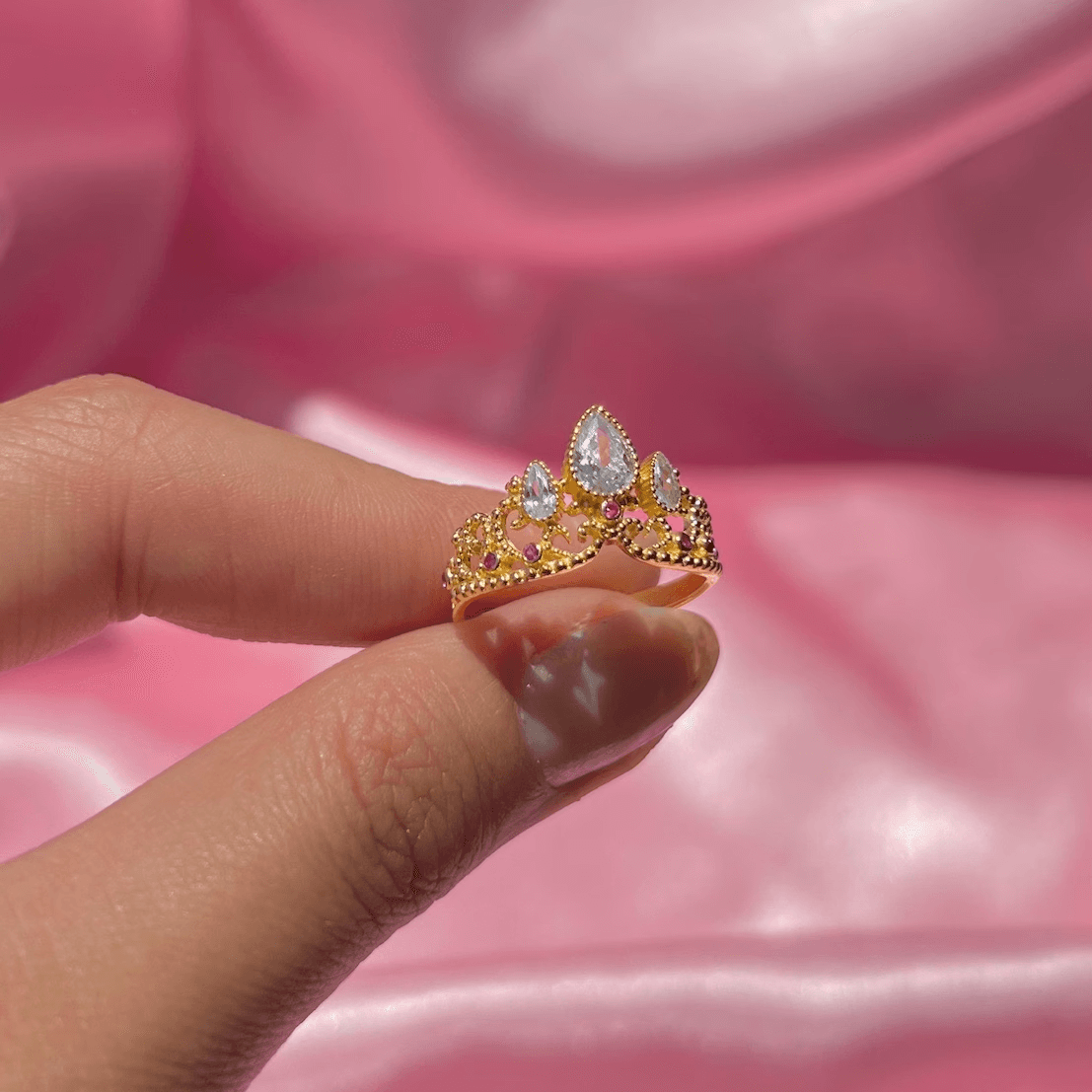 Rapunzel Inspired Crown Ring