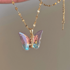 Murano Butterfly Necklace
