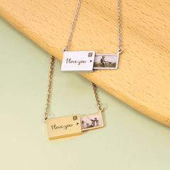 Personalized Photo Envelope Necklace