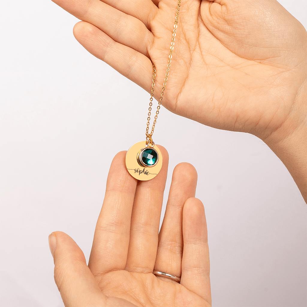Name Birthstone Necklace - Pura Jewels