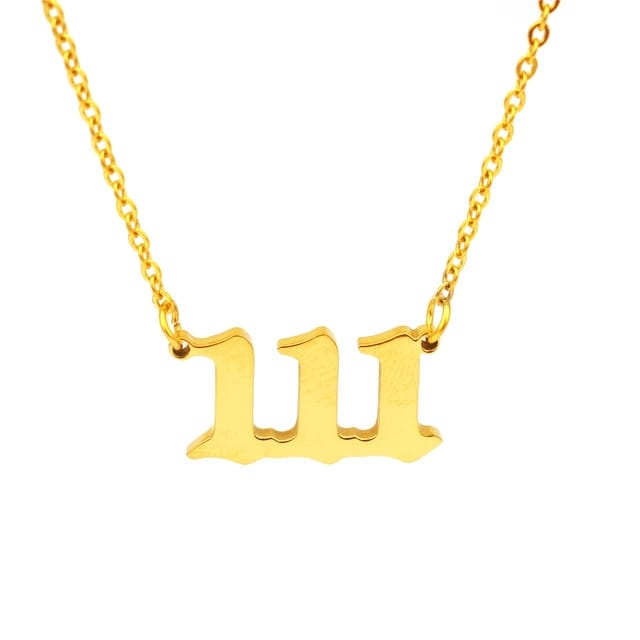 Angel Number Necklace 111 / Gold - Pura Jewels