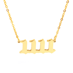 Angel Number Necklace 1111 / Gold - Pura Jewels