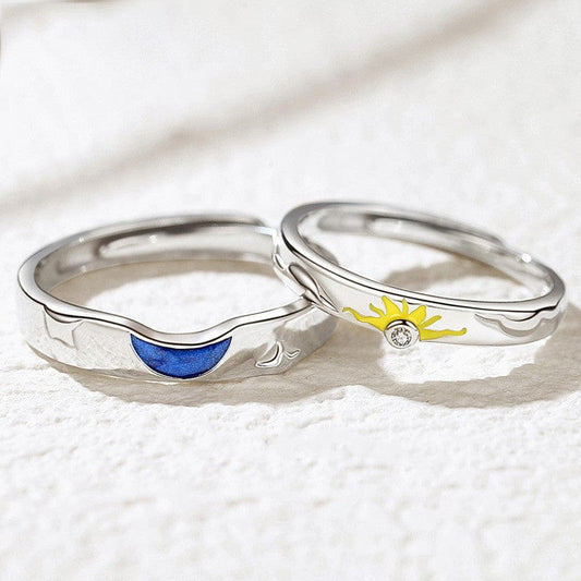 Sun & Moon Rings - Pura Jewels