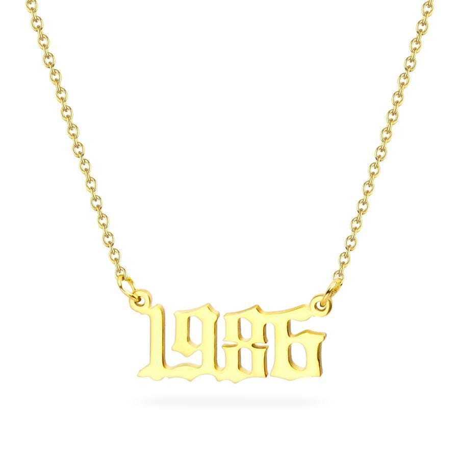 Birth Year Necklace 1986 - Pura Jewels