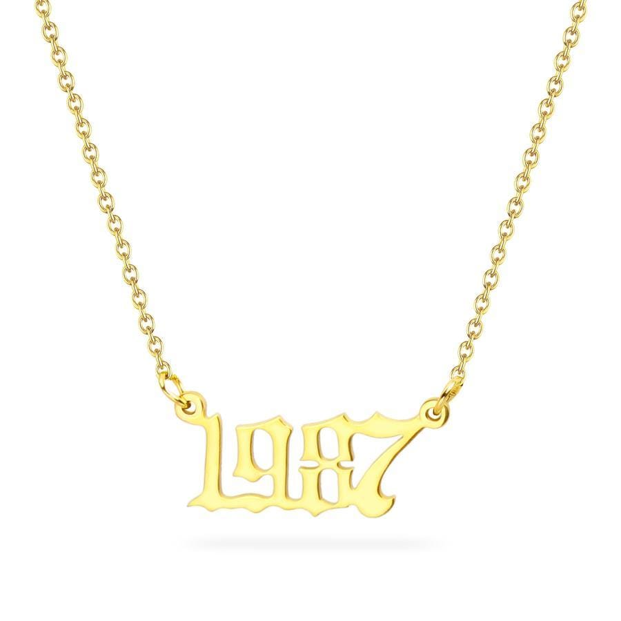 Birth Year Necklace 1987 - Pura Jewels