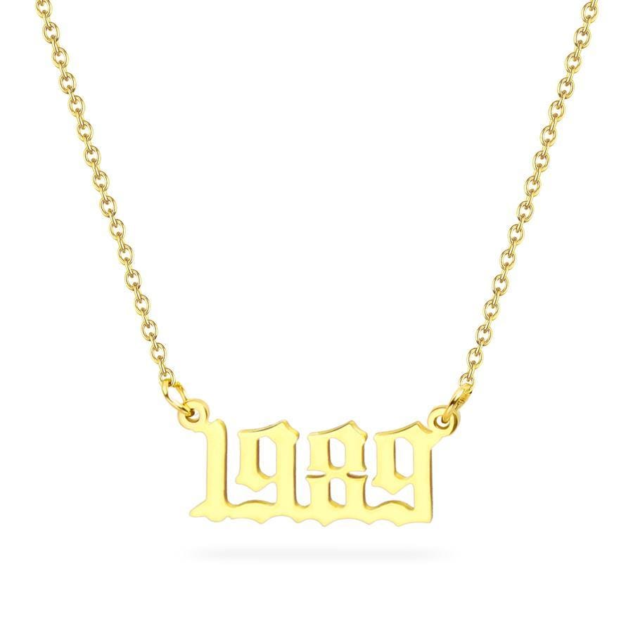 Birth Year Necklace 1989 - Pura Jewels