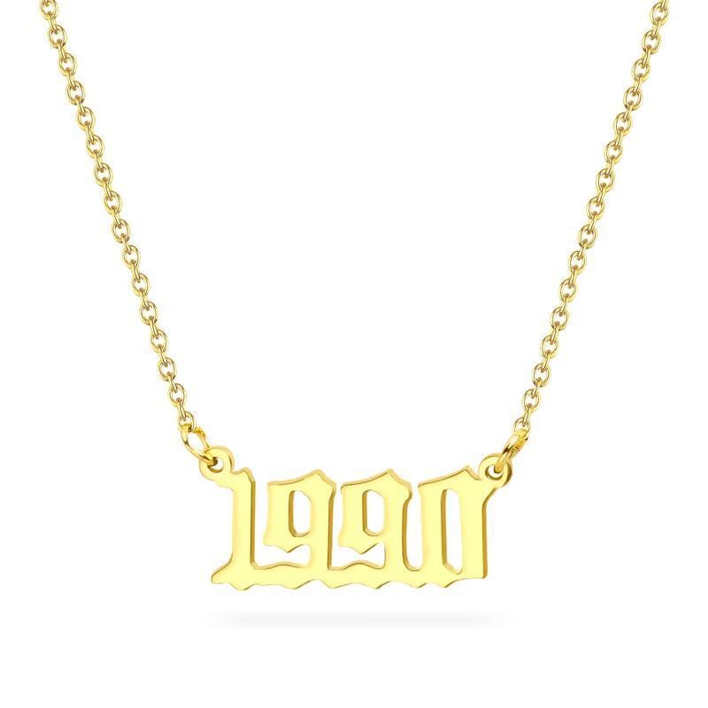 Birth Year Necklace 1990 - Pura Jewels