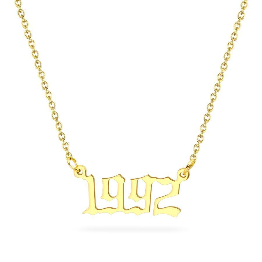 Birth Year Necklace 1992 - Pura Jewels