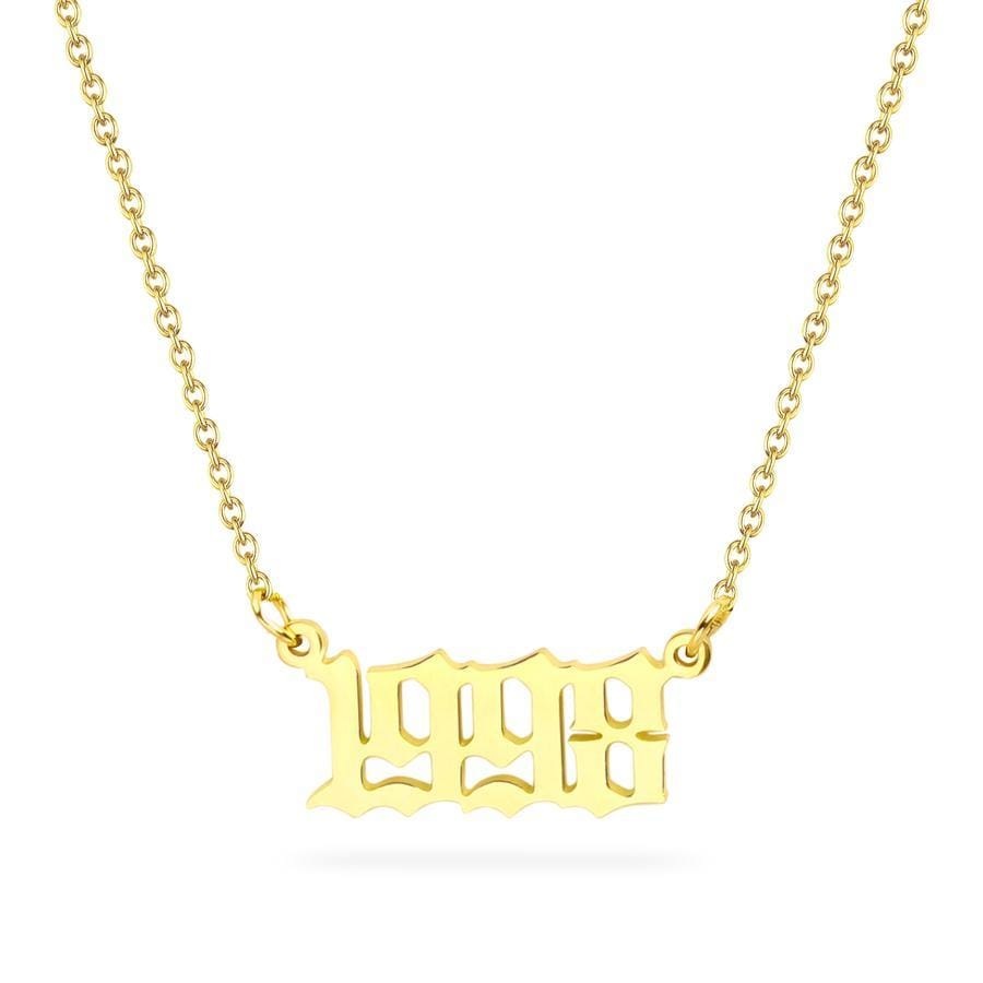 Birth Year Necklace 1998 - Pura Jewels