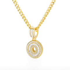 Icey Initial Letter Necklace
