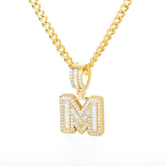 Icey Initial Letter Necklace