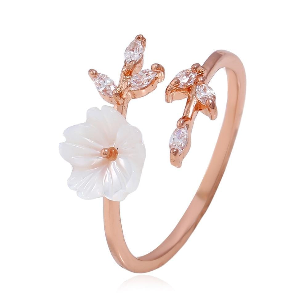 Pearl Flower Ring - PuraVanity