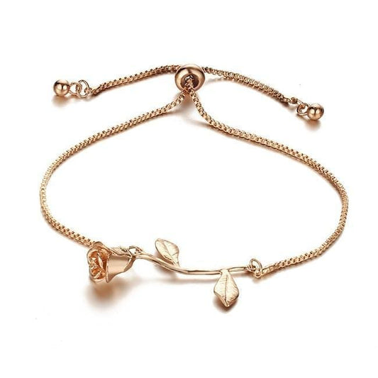 Romantic Rose Bracelet Rose Gold - Pura Jewels
