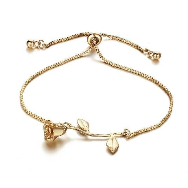 Romantic Rose Bracelet Gold - Pura Jewels