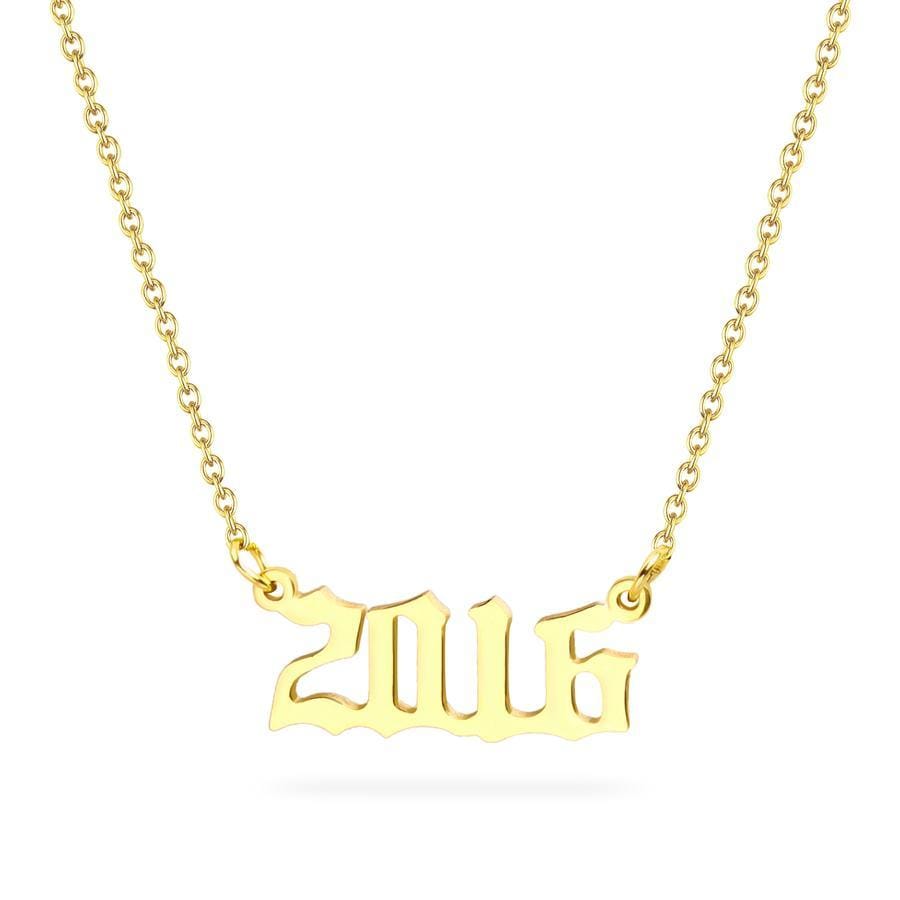 Birth Year Necklace 2016 - Pura Jewels