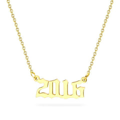 Birth Year Necklace 2016 - Pura Jewels