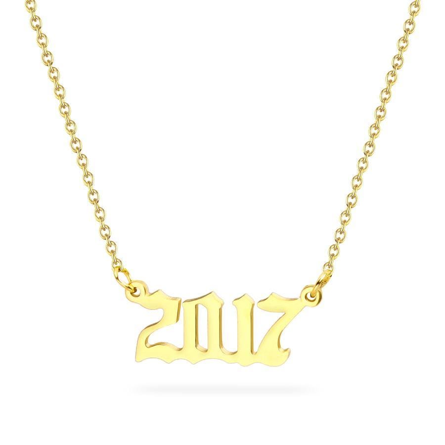 Birth Year Necklace 2017 - Pura Jewels