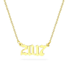 Birth Year Necklace 2017 - Pura Jewels