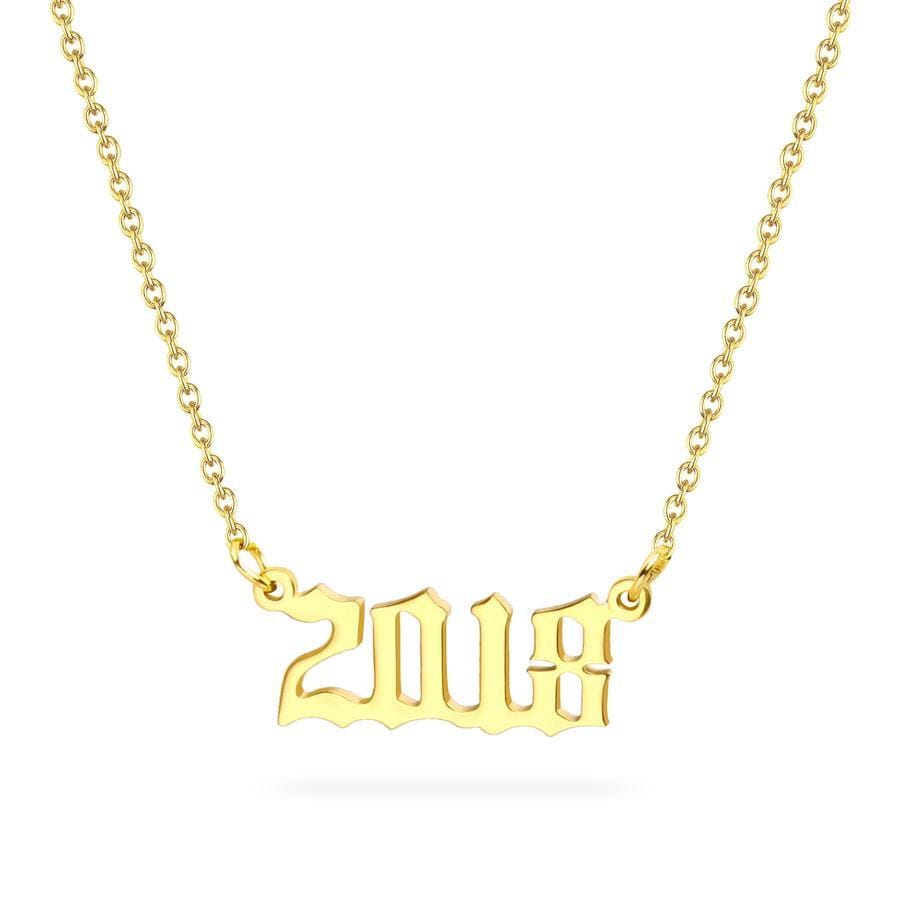 Birth Year Necklace 2018 - Pura Jewels