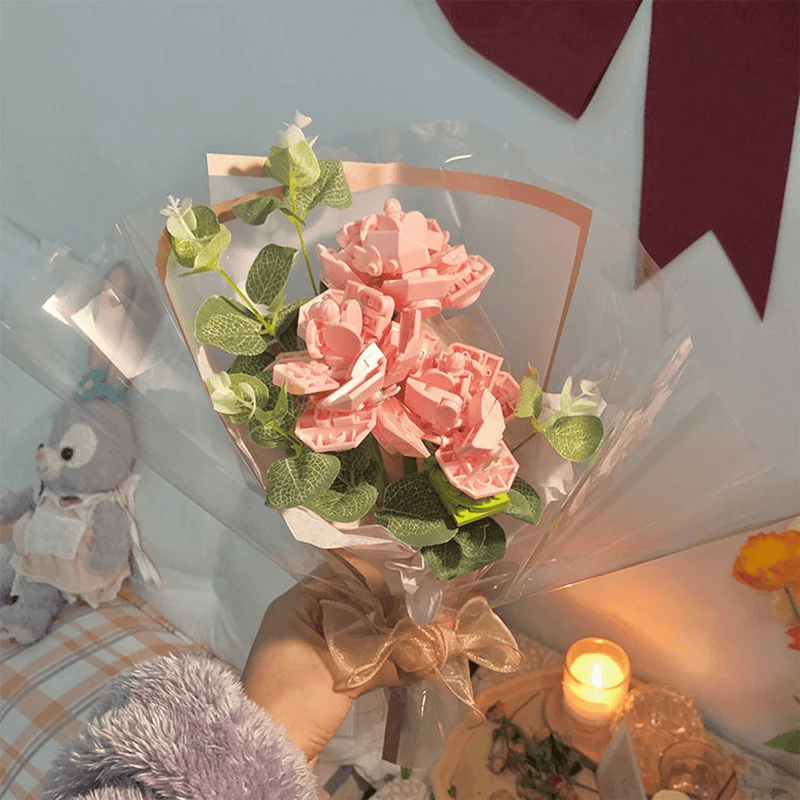 DIY Pink Passion Block Bouquet - Pura Jewels