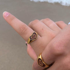 Carmel Heart Ring - Pura Jewels