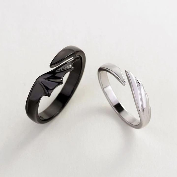 Devil and angel rings on sale