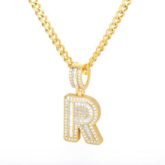 Icey Initial Letter Necklace