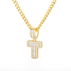 Icey Initial Letter Necklace