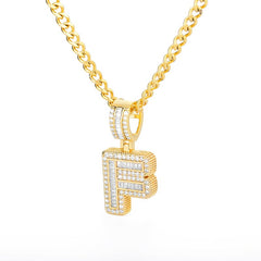 Icey Initial Letter Necklace