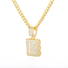 Icey Initial Letter Necklace