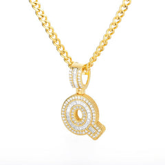 Icey Initial Letter Necklace