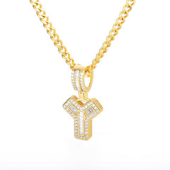 Icey Initial Letter Necklace
