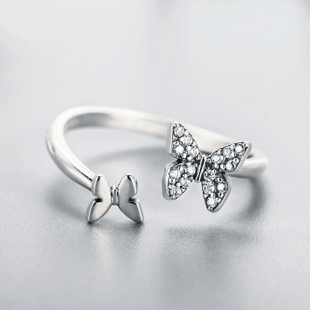Double Butterfly Ring - Pura Jewels