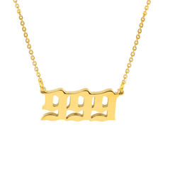 Angel Number Necklace 999 / Gold - Pura Jewels
