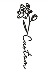 Personalized Birthflower Necklace