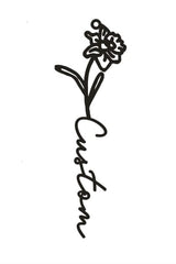 Personalized Birthflower Necklace