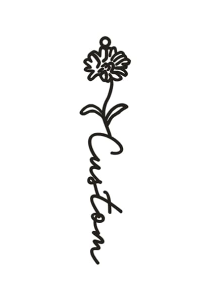 Personalized Birthflower Necklace