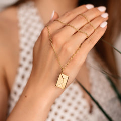 Envelope With Note Necklace
