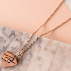 Envelope With Note Necklace