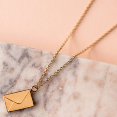 Envelope With Note Necklace