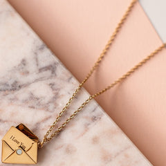 Envelope With Note Necklace