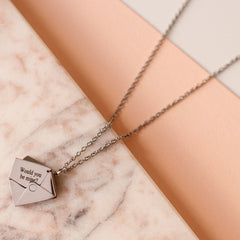 Envelope With Note Necklace