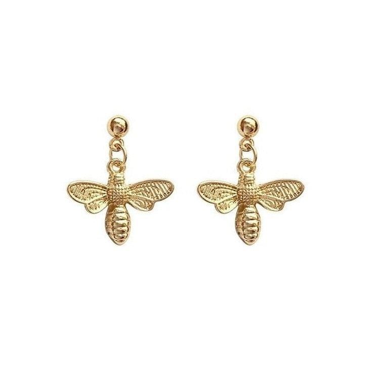 Bee Dangle Earrings - Pura Jewels
