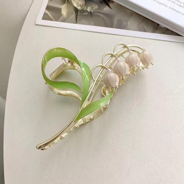Lily Of The Valley Hair Clips