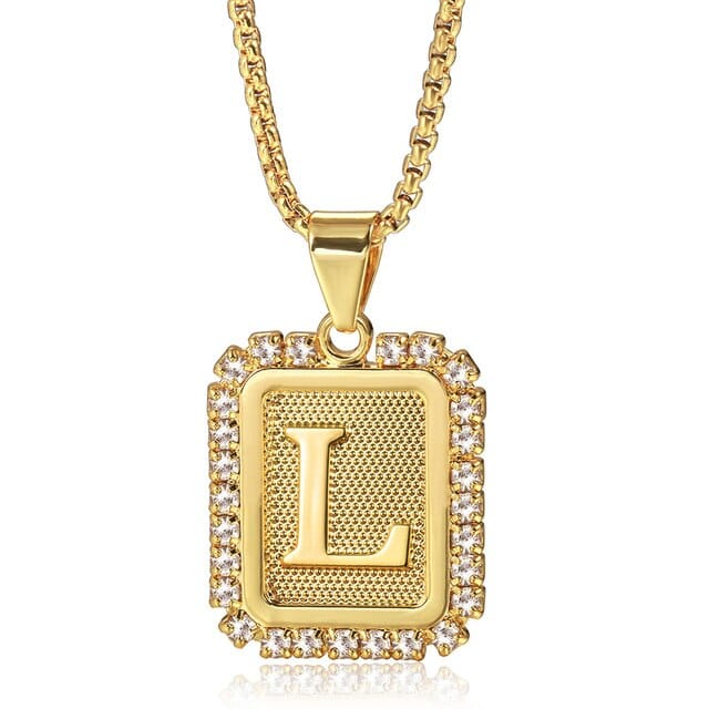 Sparkly Initial Necklace